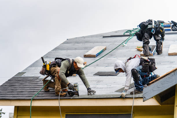 Professional Roofing technician working in Okemos, MI